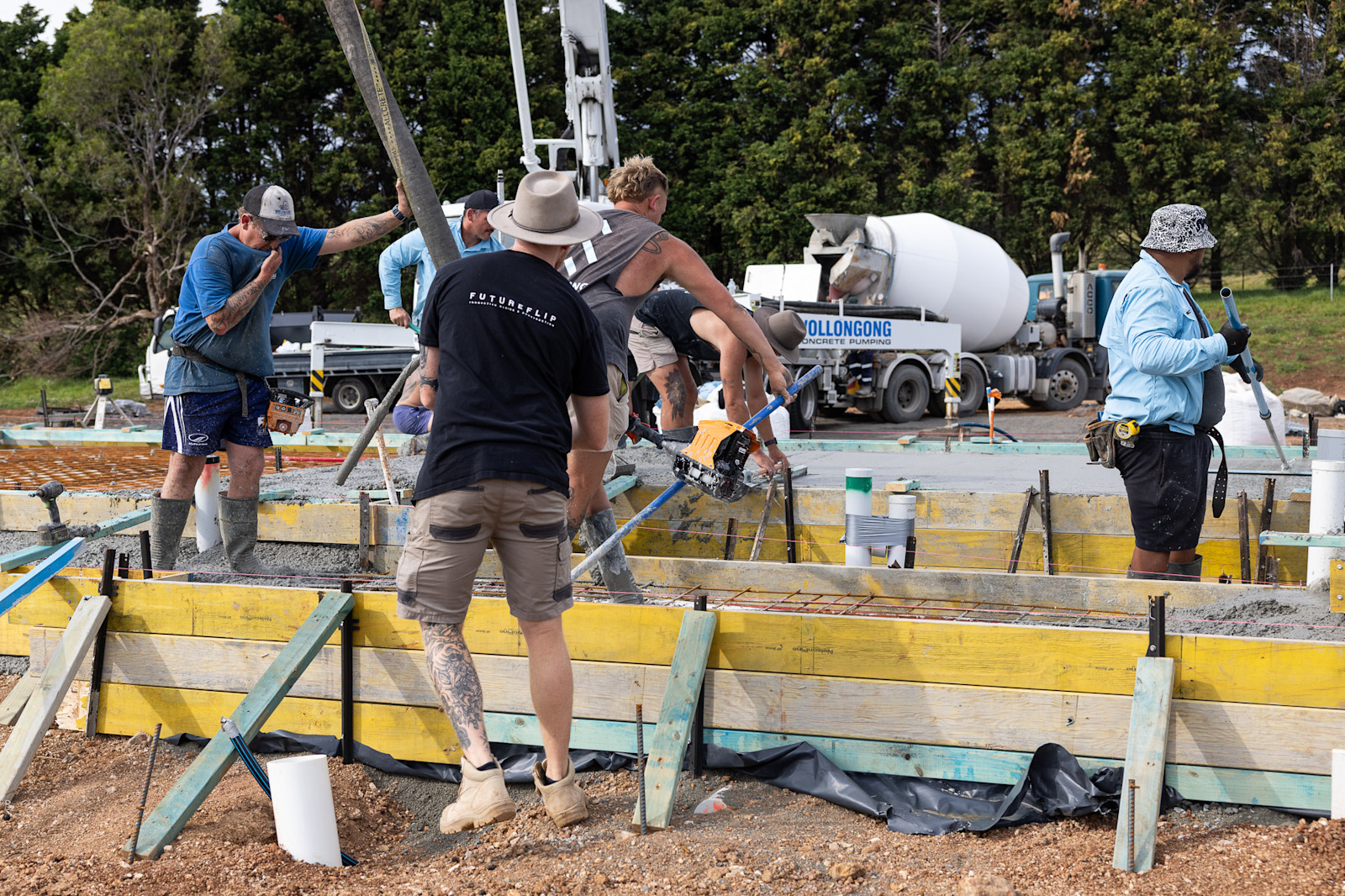 East Wing Foundation Pour — image 4