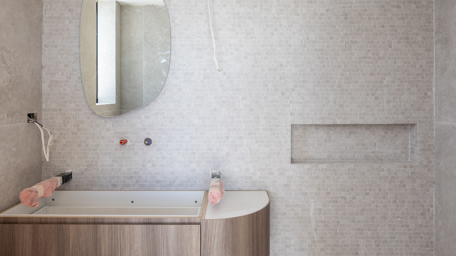 Bathroom Finishes Underway