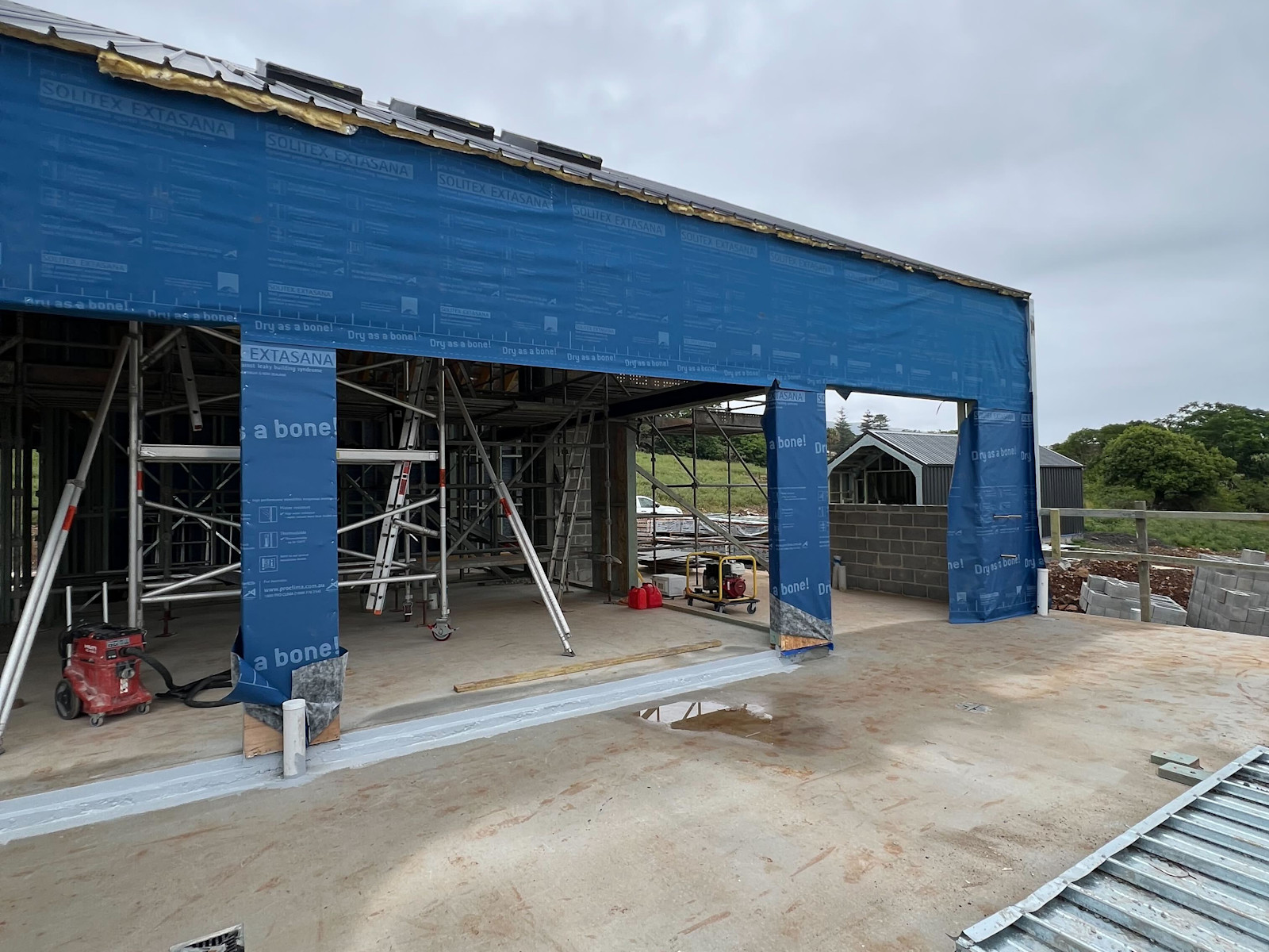 Secondary Dwelling: Wrapped and Skylights Installed — image 1