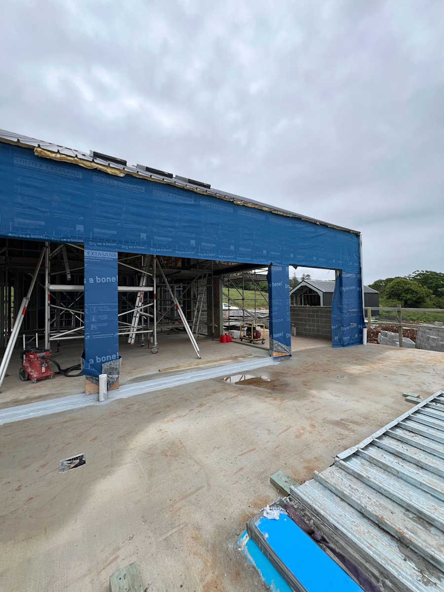 Secondary Dwelling: Wrapped and Skylights Installed — image 1