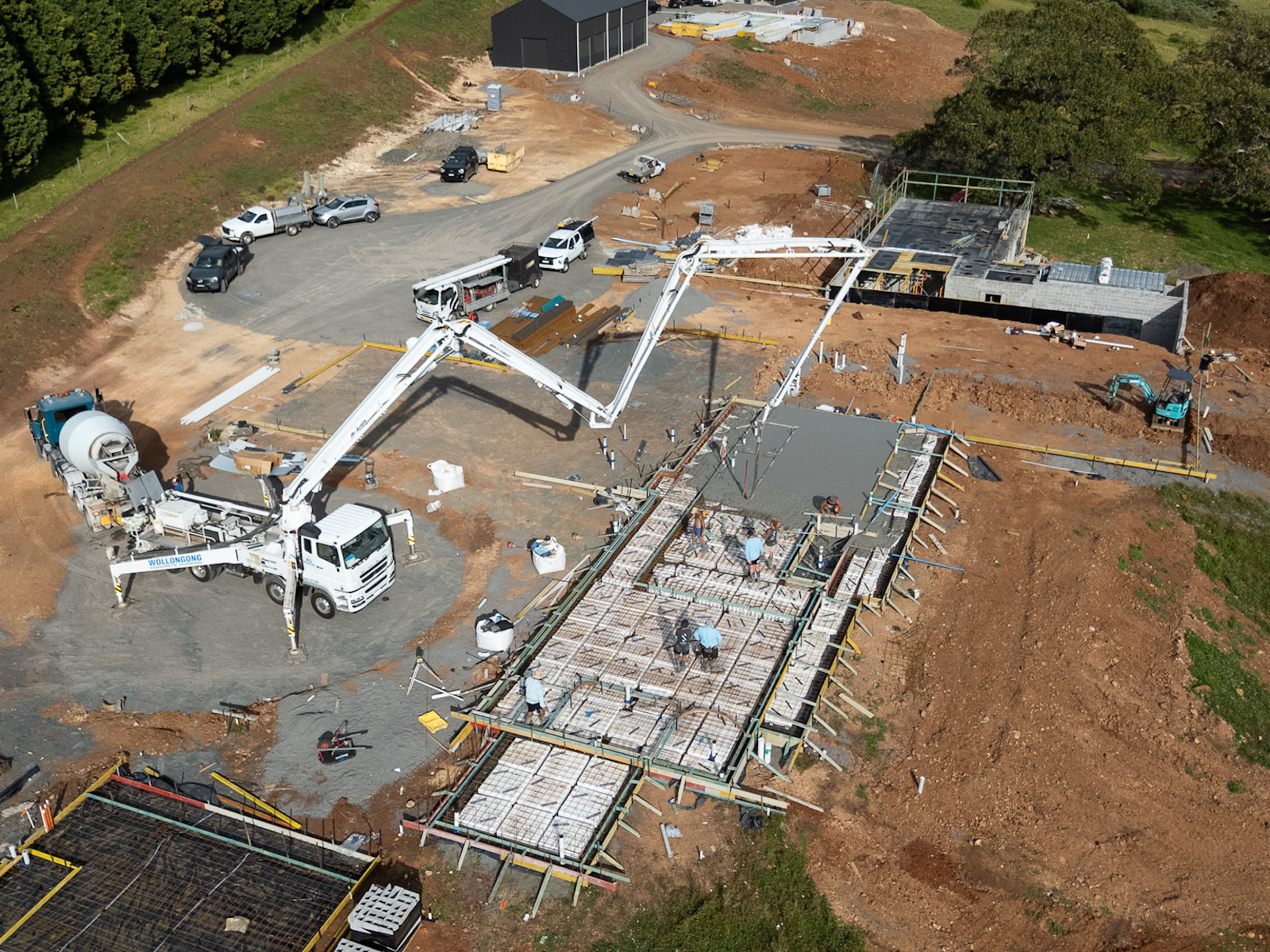 East Wing Foundation Pour — image 1