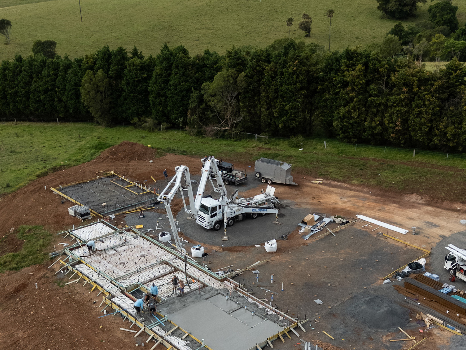 East Wing Foundation Pour — image 5