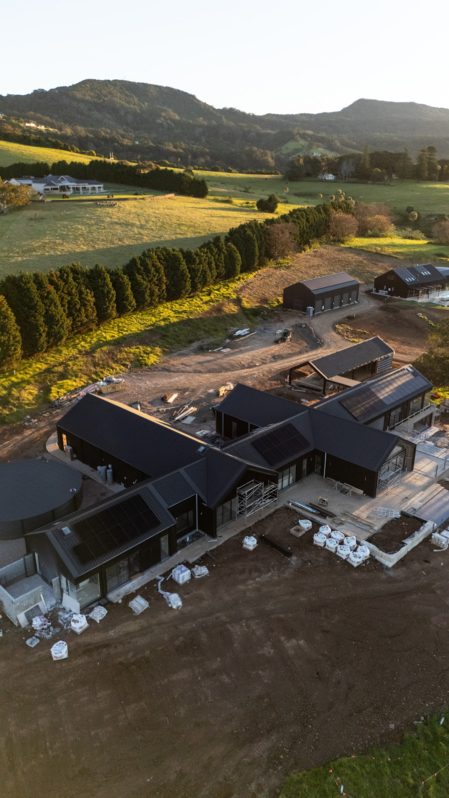 Large Single Level Pavilion Farm House Under Construction