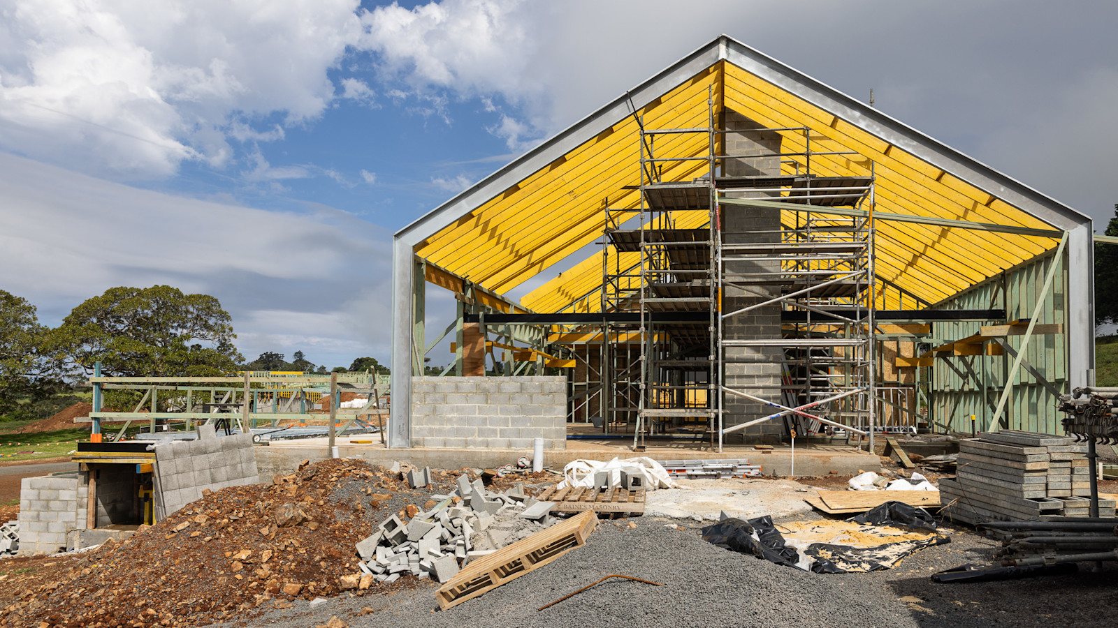 Secondary Dwelling: Trusses Up