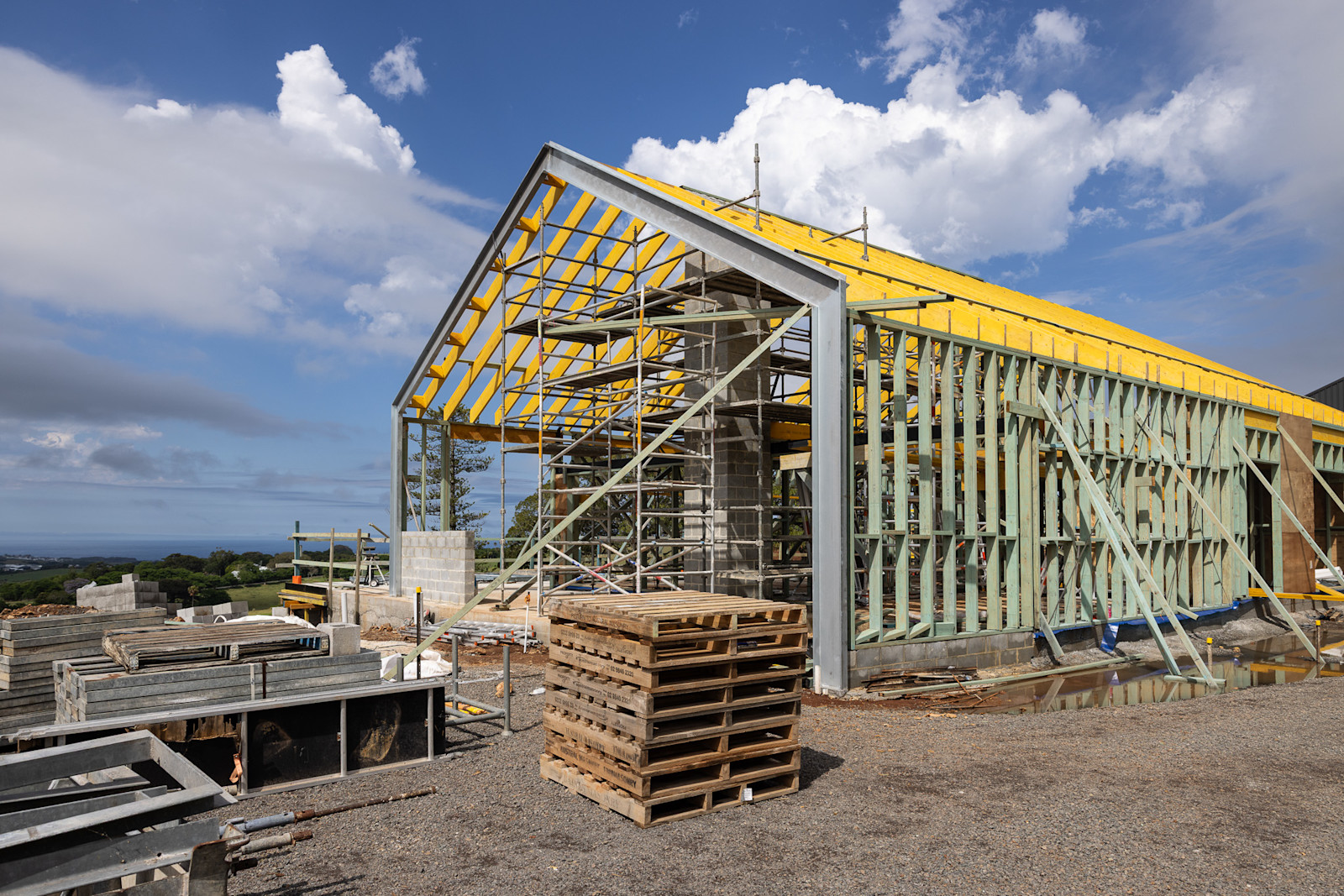Secondary Dwelling: Trusses Up — image 1