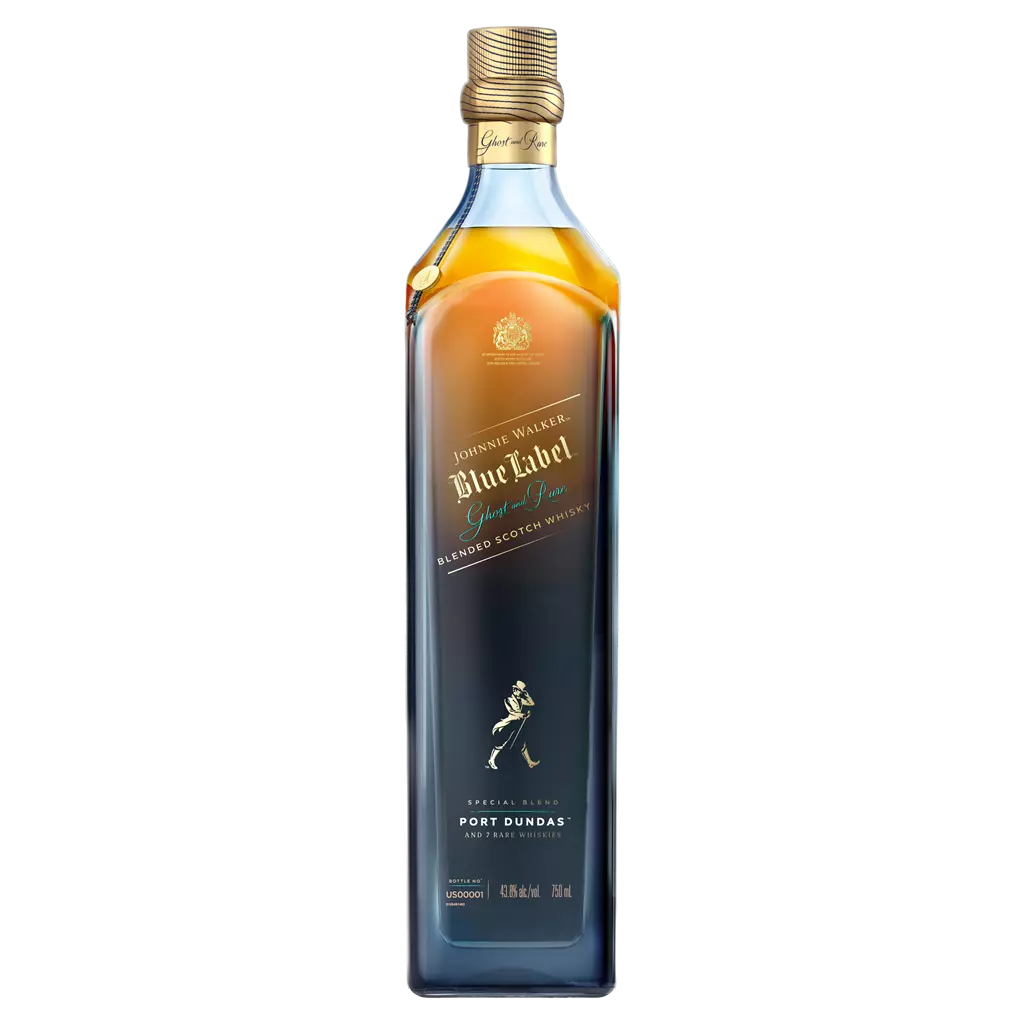 Johnnie Walker Blue Label Ghost & Rare Port Dundas Blended Scotch