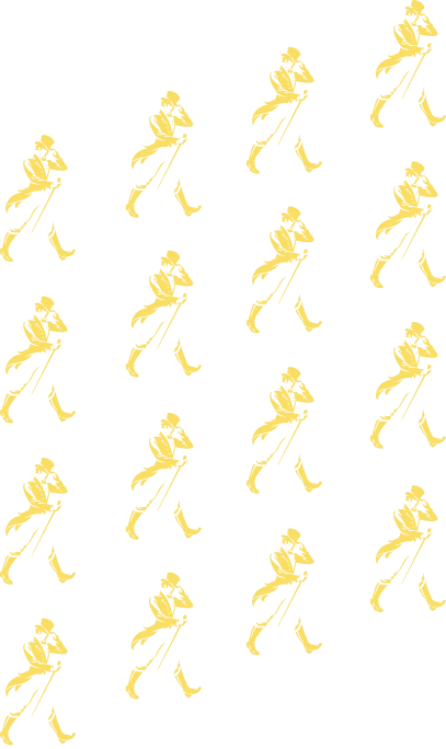 Keep Walking Pattern Yellow