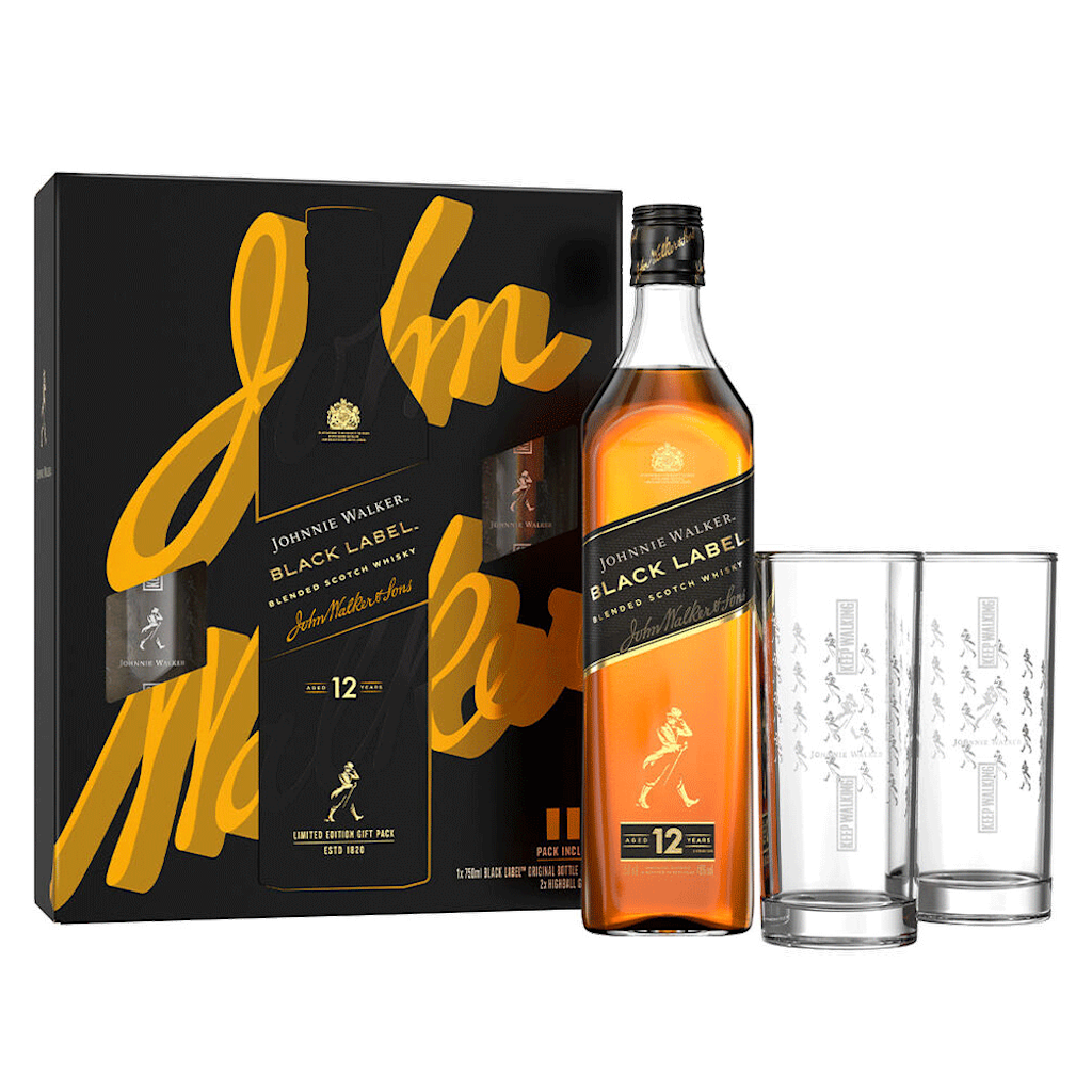Johnnie Walker Black Label 12年 9本セット Johnnie Walker Black Label, 12 Year Old, Gift Pack - The