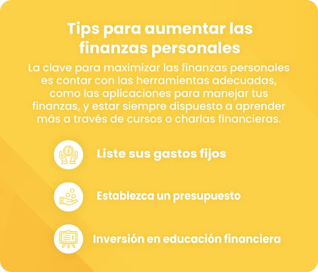 Tips para aumentar las finanzas personales