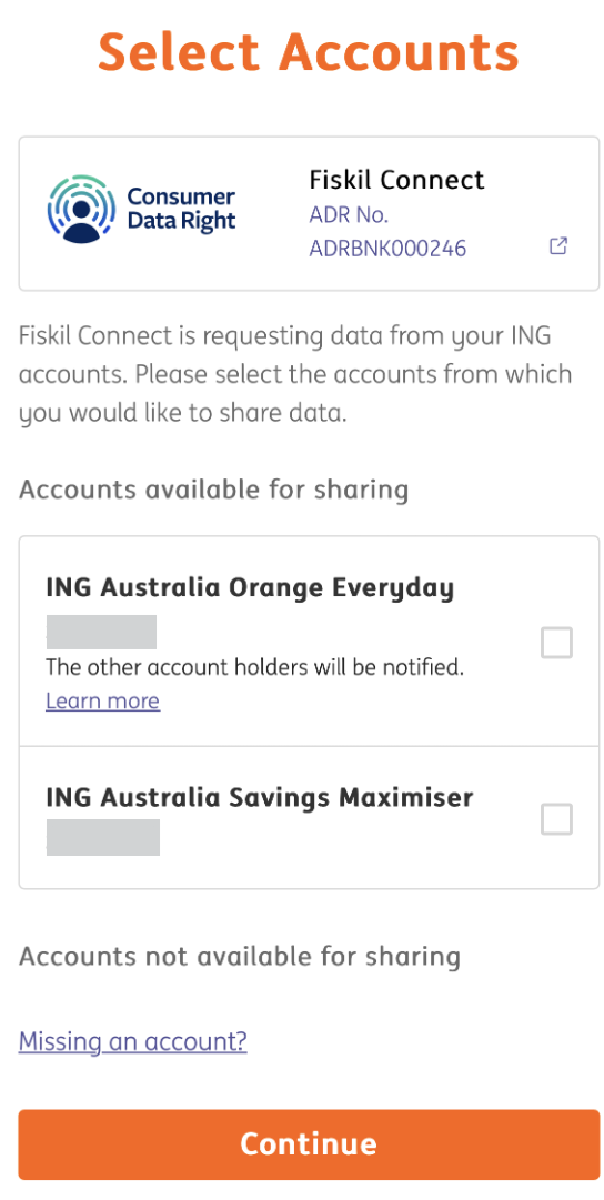 ING - select accounts