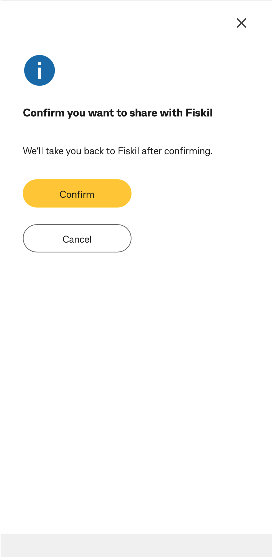 cba - confirm sharing
