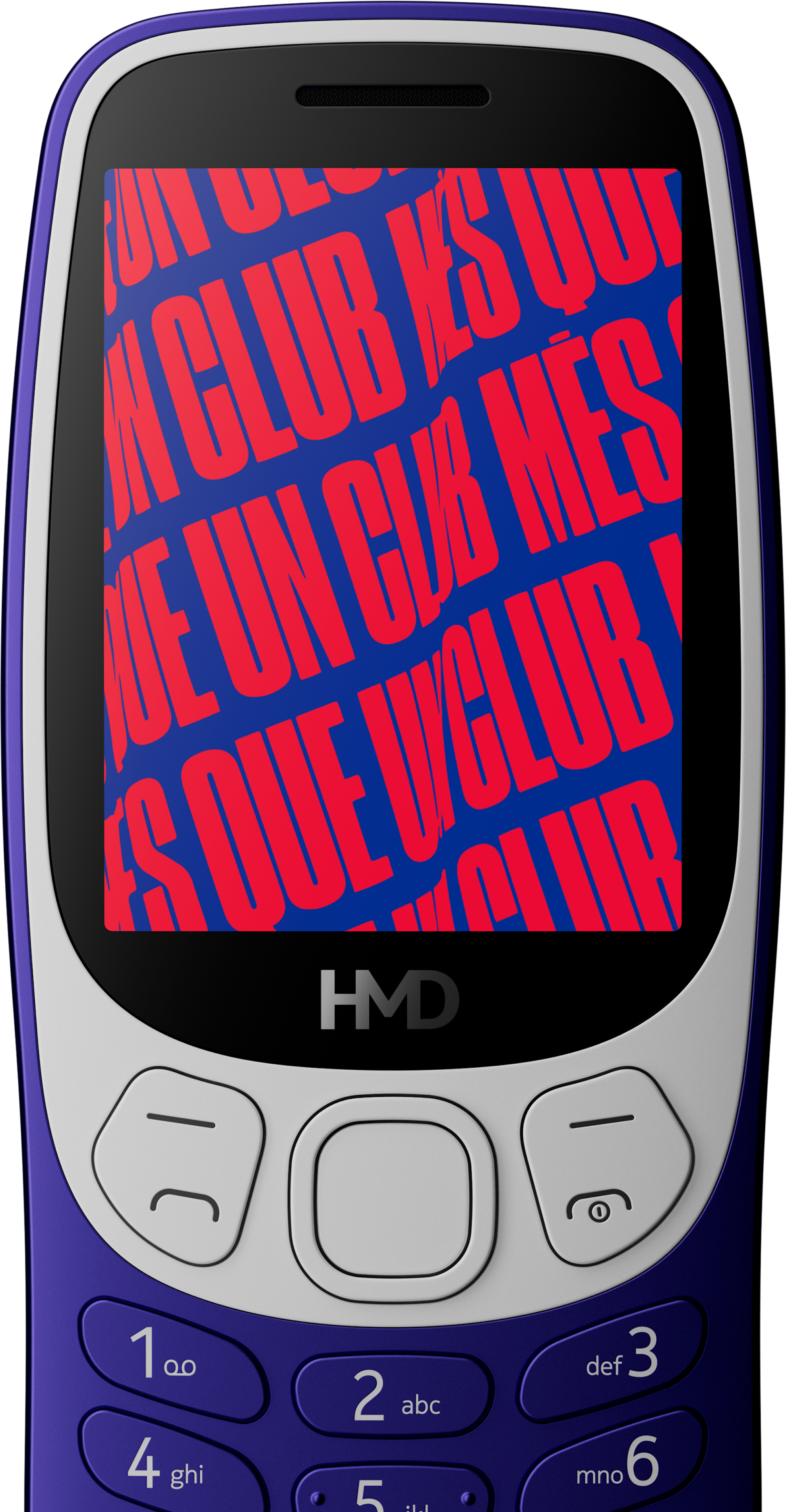 HMD Barca 3210 has FC Barcelona team colors