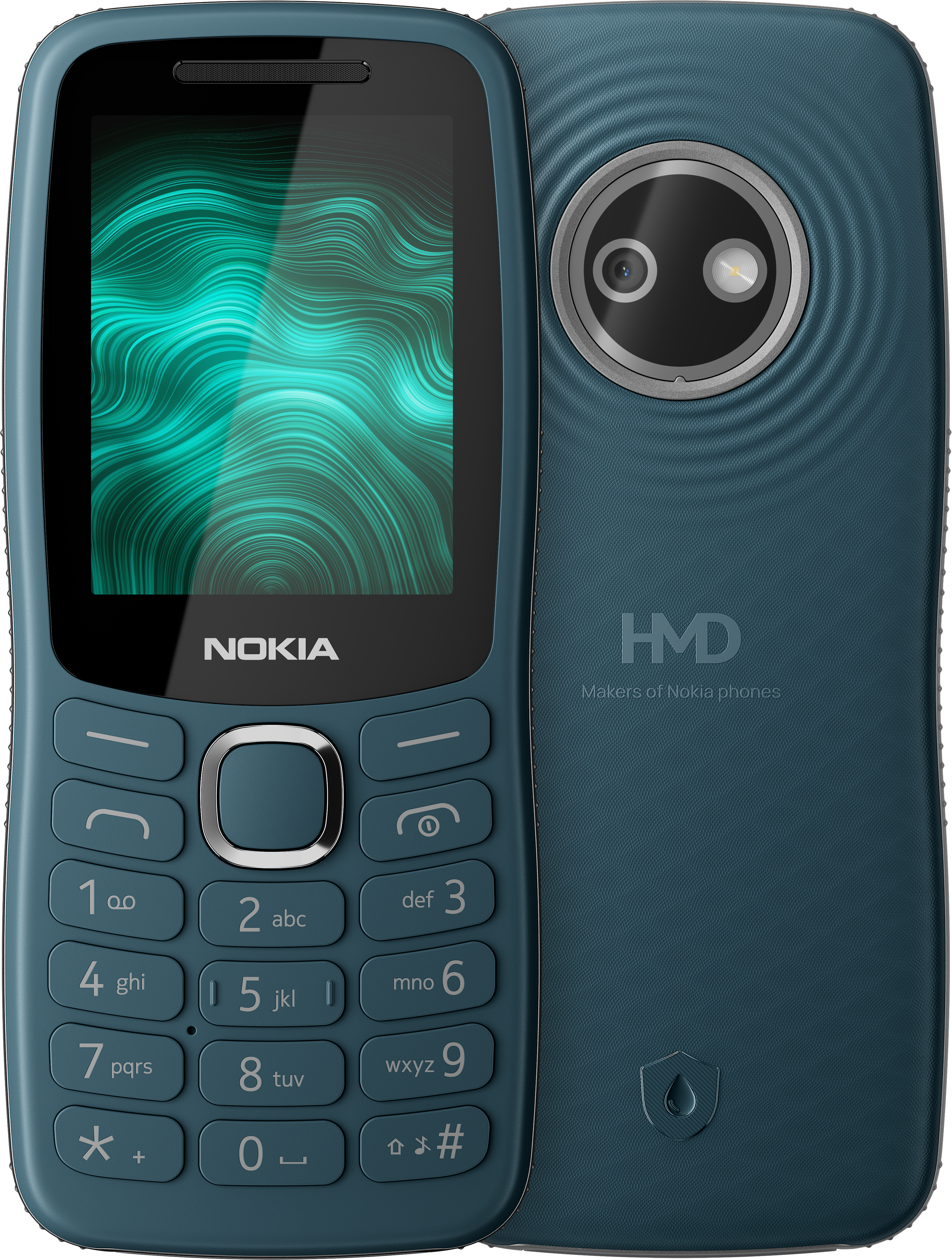 Green Nokia 123 Shield from Front and Back
