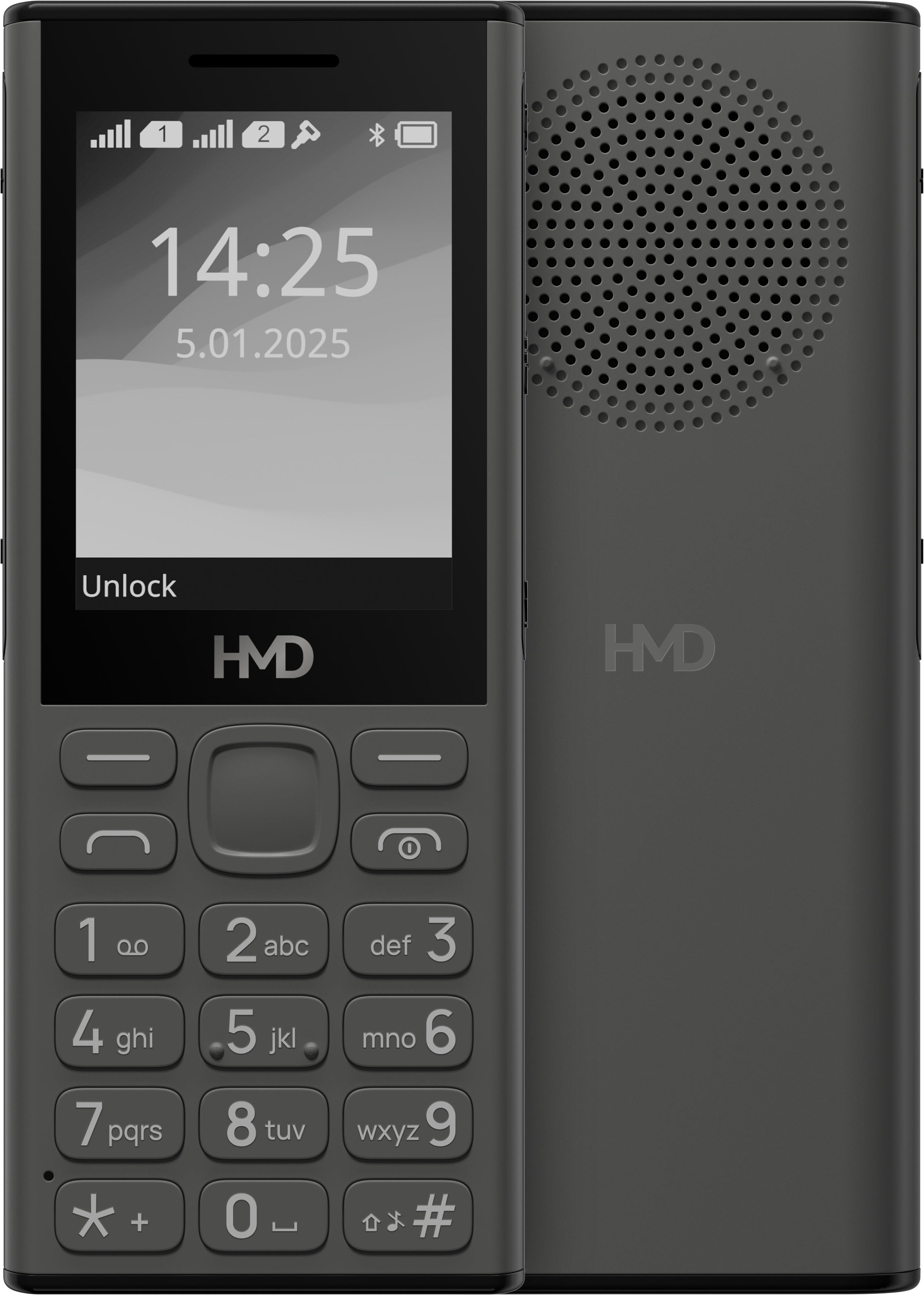 Dark Grey HMD 130 Music from Front and Back