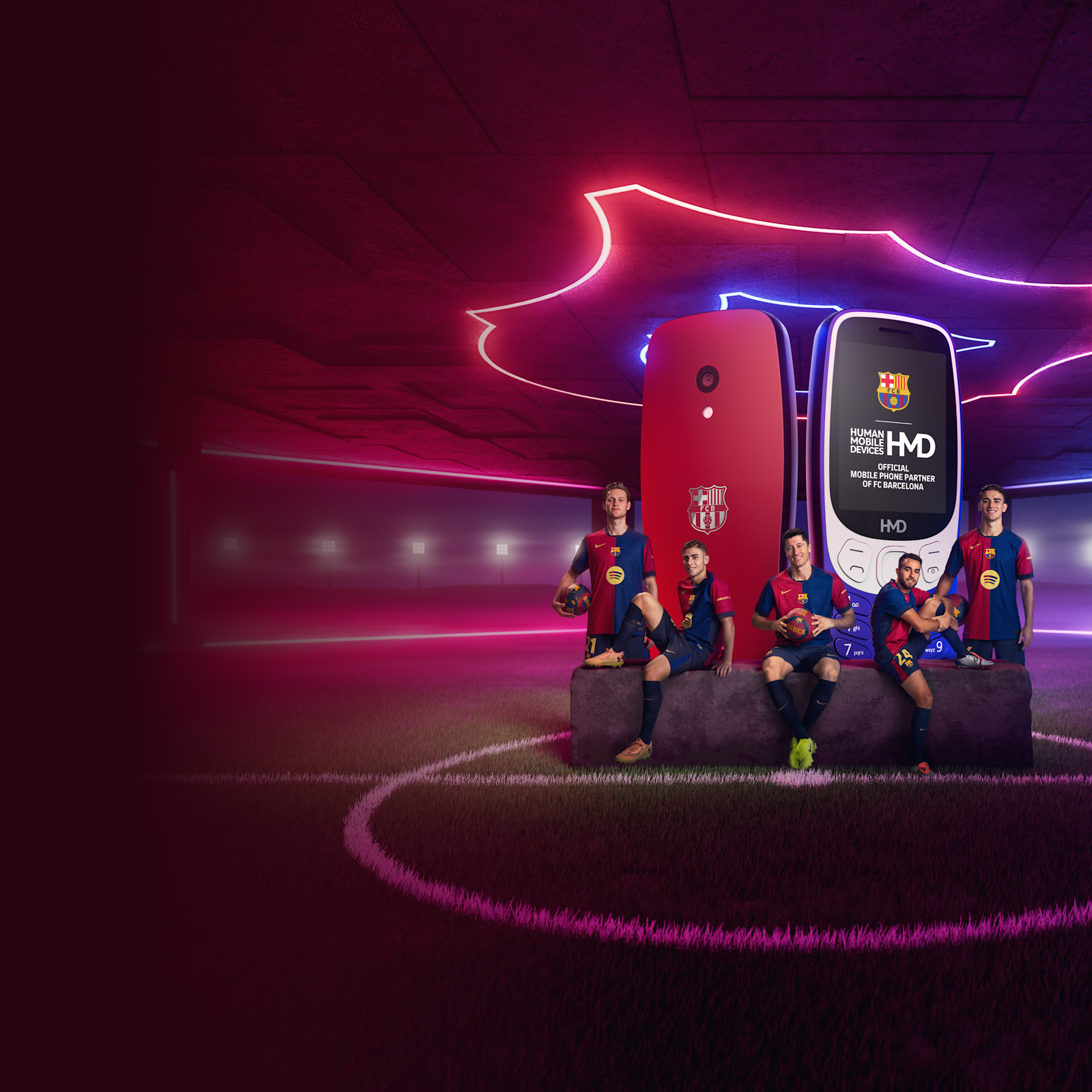 HMD Barca 3210 is the official team phone for FC Barcelona