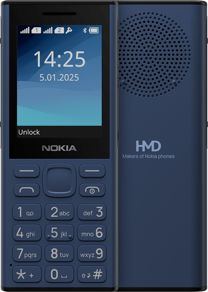 Blue Nokia 130 Music from Front and Back