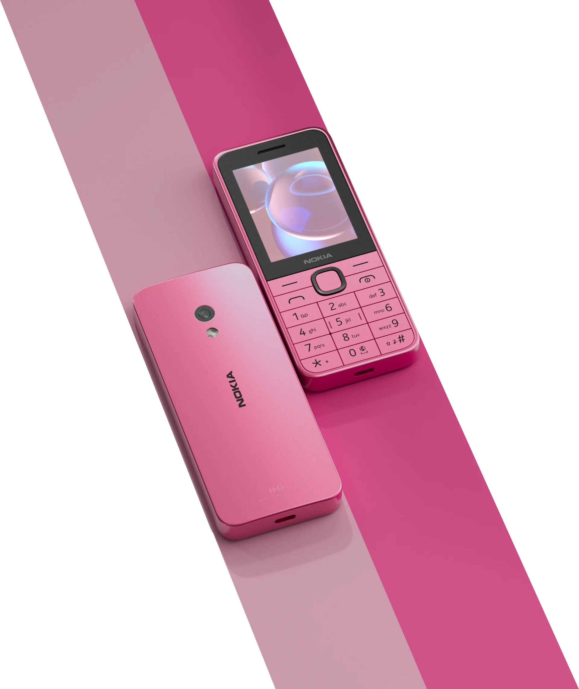Nokia 225 4G (2024) feature phone in Pink