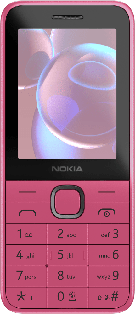 Ingrandisci Pink Nokia 225 4G (2024) da Anteriore