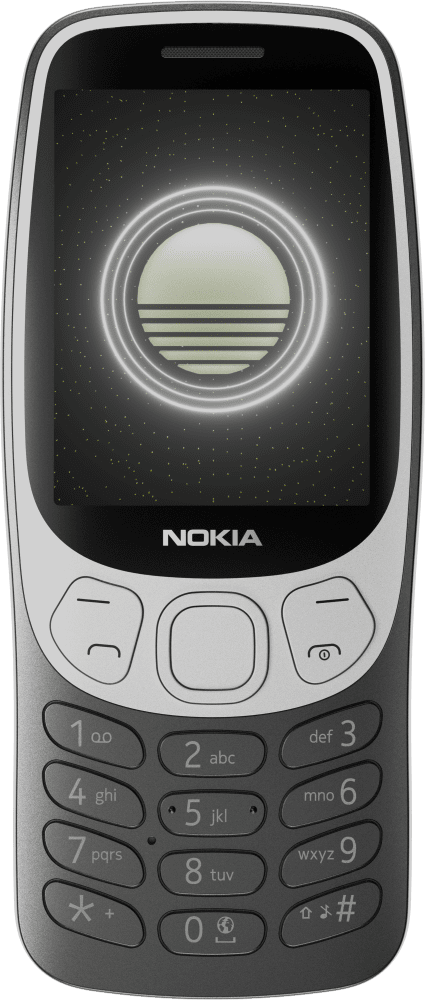 Förstora Grunge Black Nokia 3210 från Front