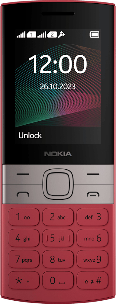 Red Nokia 150 from Front