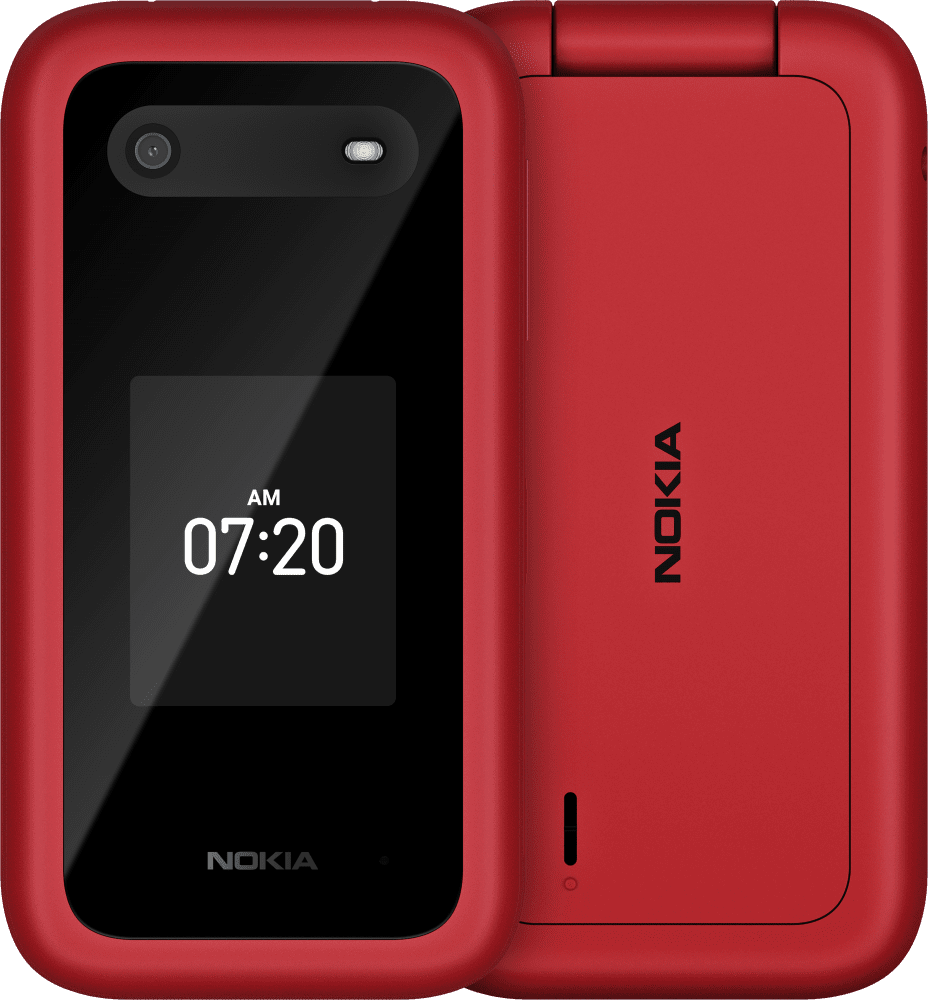 Enlarge Red Nokia 2780 Flip from Front and Back