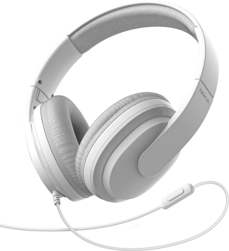 Enlarge Branco Nokia Wired Headphones  from Front and Back