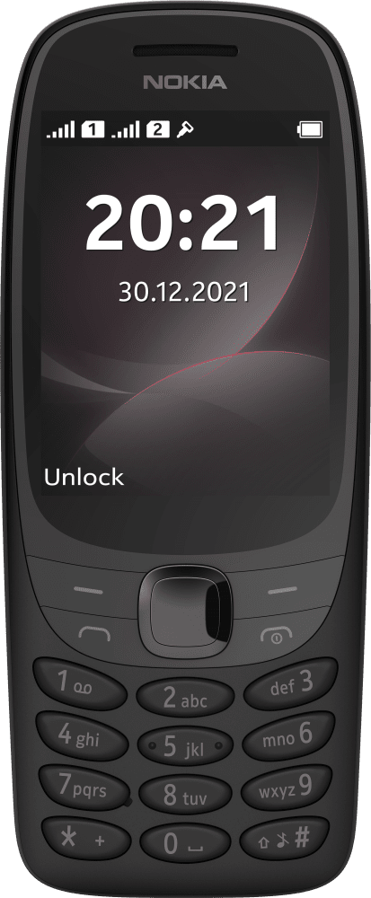 Enlarge Чорний Nokia 6310 from Front