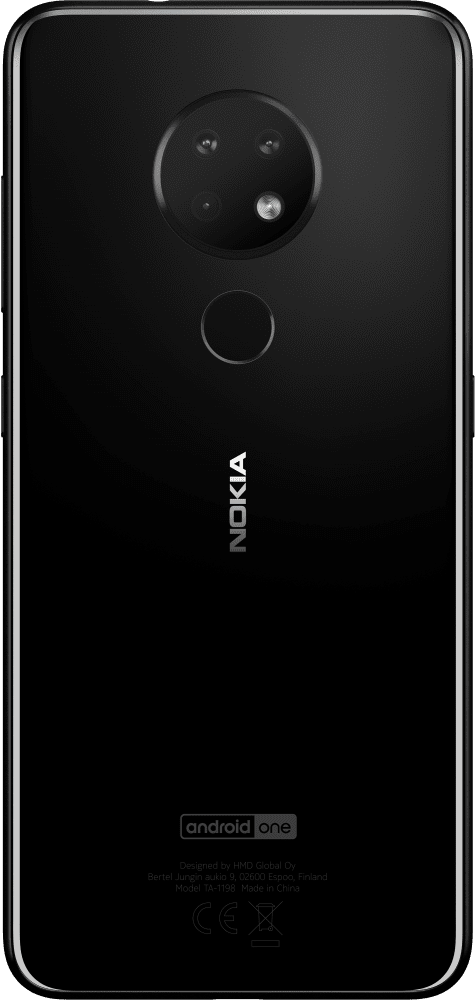 Schwarz Nokia 6.2 von Zurück vergrößern