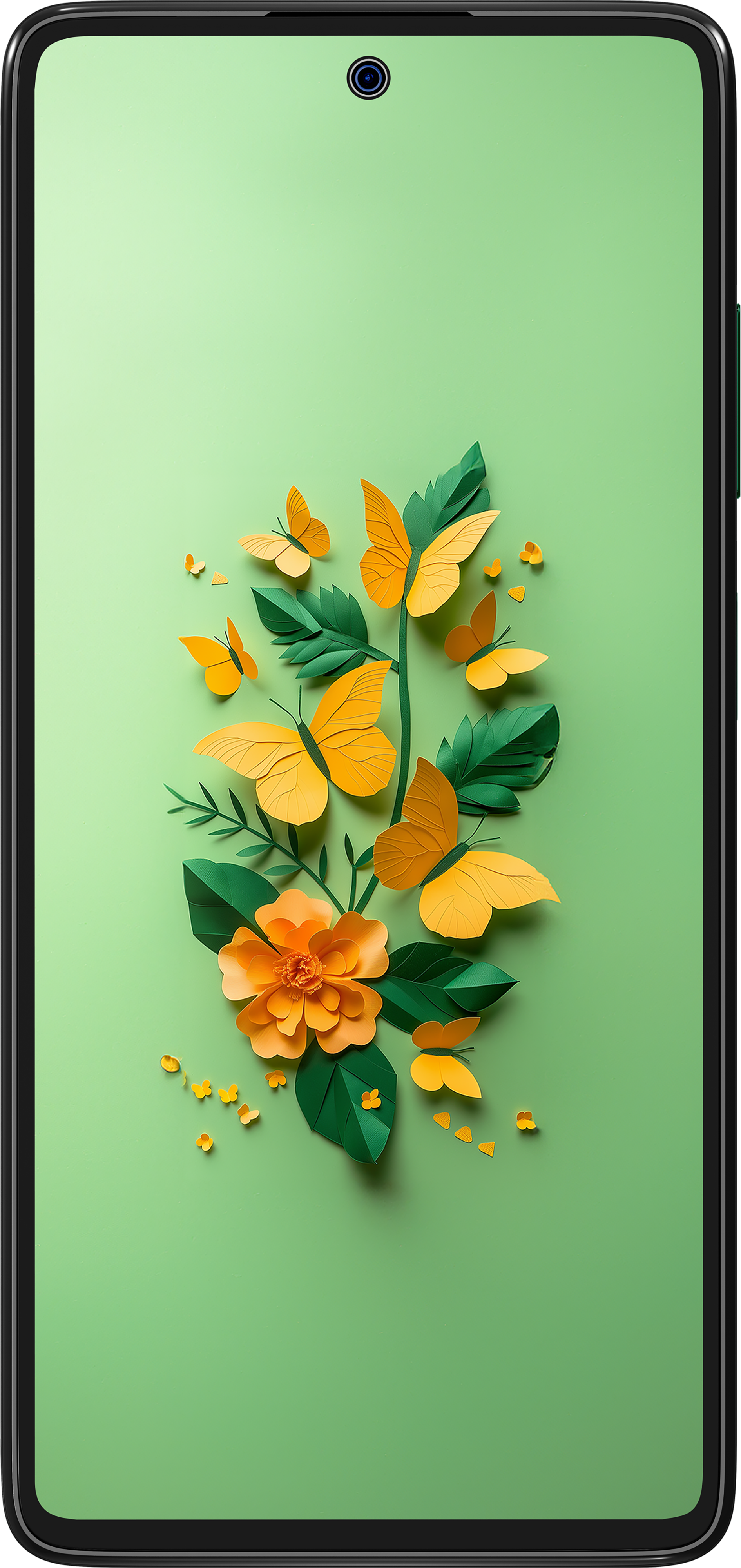 Aqua Green HMD Crest Max 5G from Front