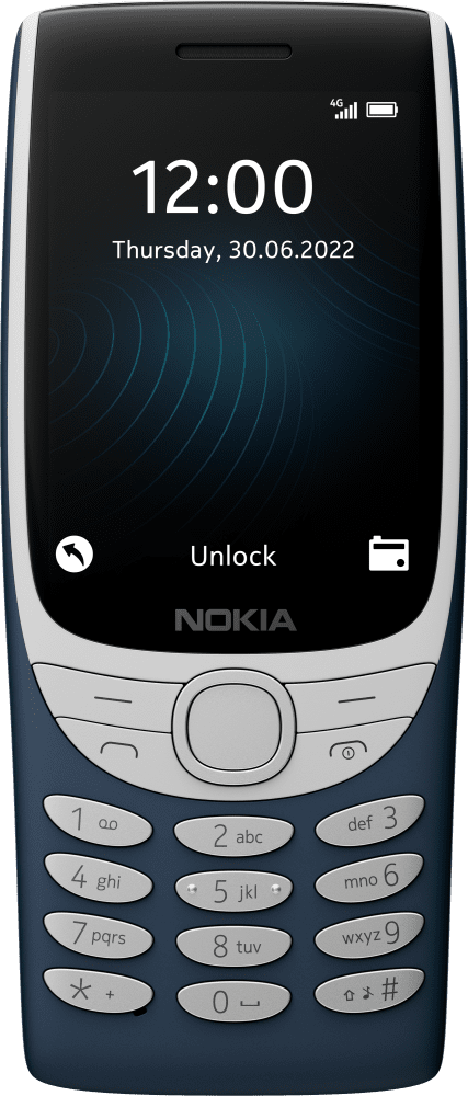 Enlarge Sötétkék Nokia 8210 4G from Front
