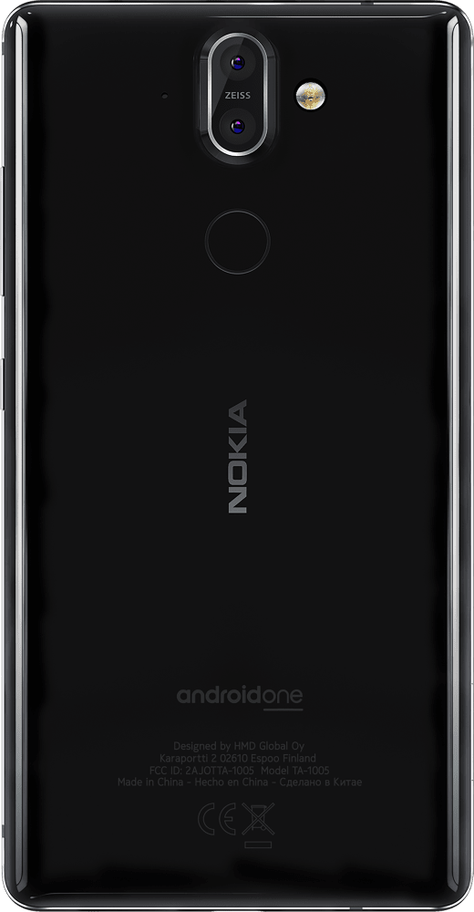 Enlarge Black Nokia 8 Sirocco from Back