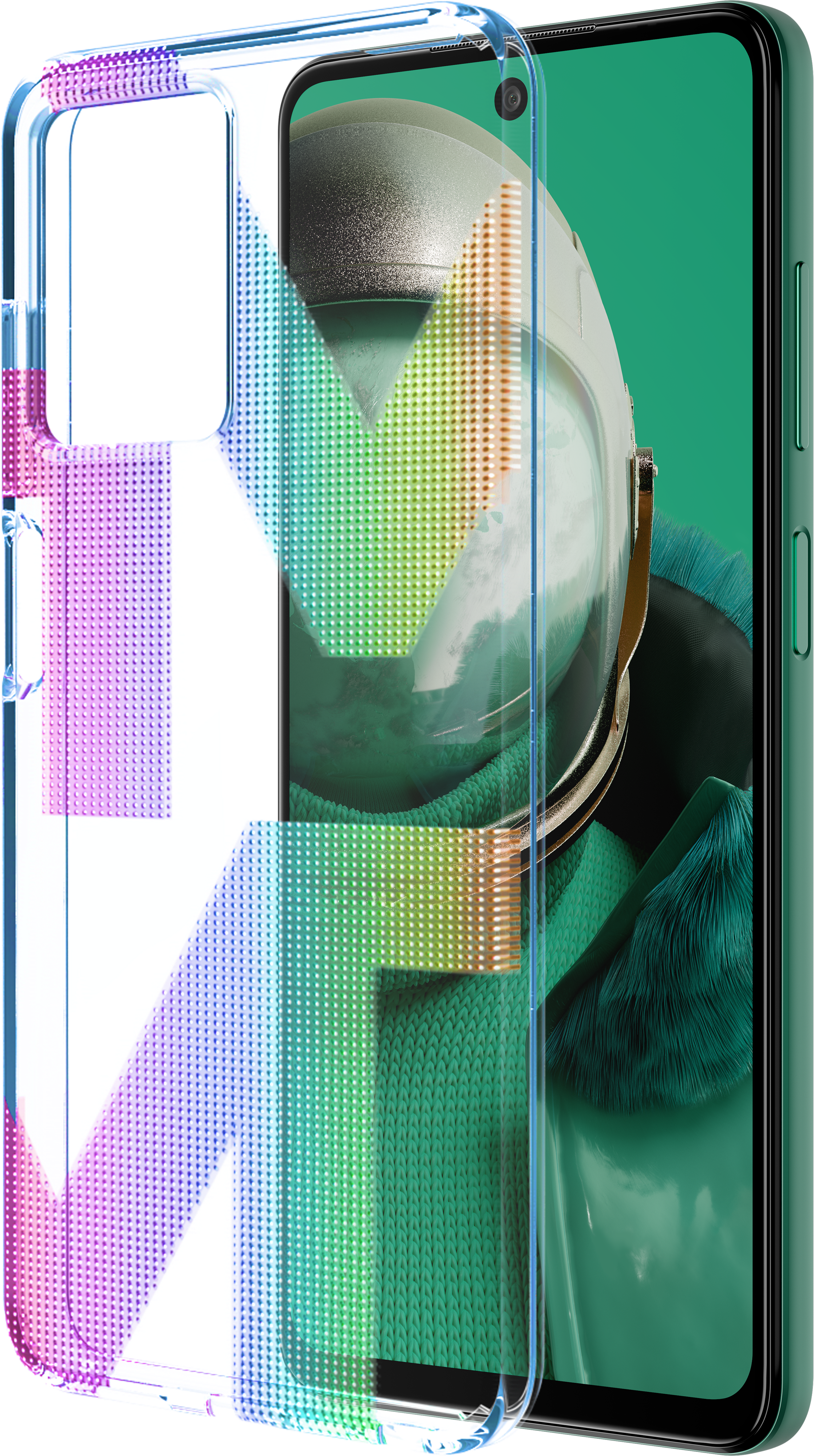 Rainbow HMD Pulse Icon Case from Front and Back