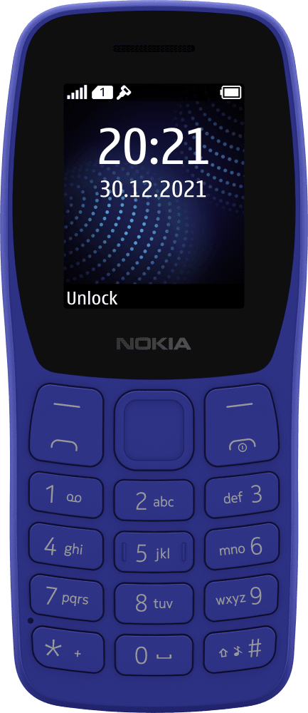 Enlarge Biru Nokia 105 (2022) from Front