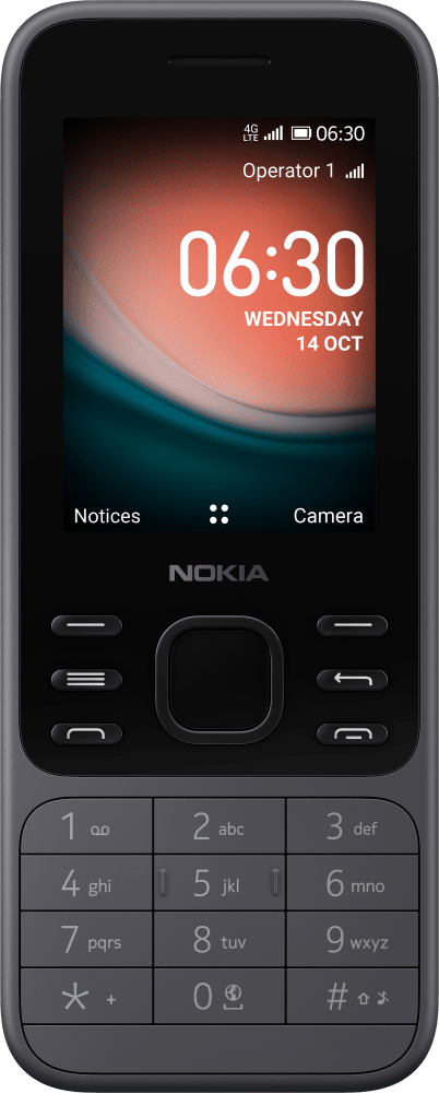 Agrandir Gris foncé Nokia 6300 4G de Avant