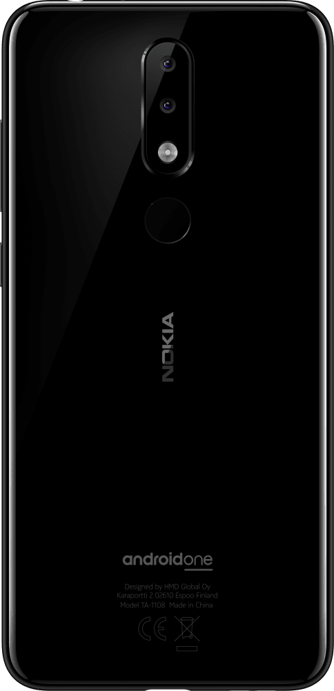 Enlarge Black Nokia 5.1 Plus from Back