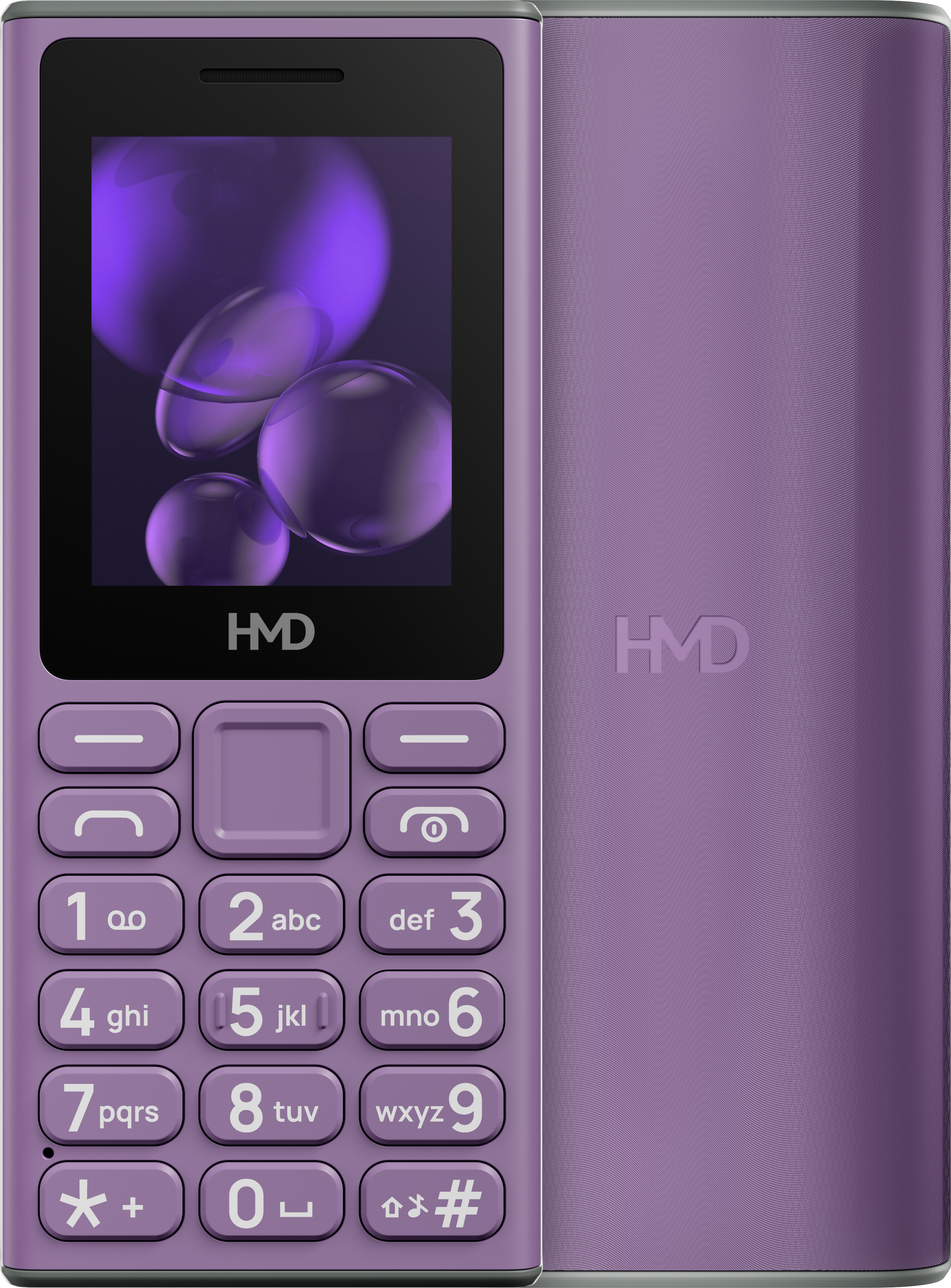 Purple HMD 105 from Front and Back