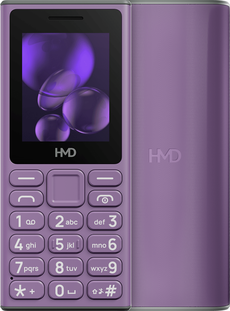 Purple HMD 105 from Front and Back