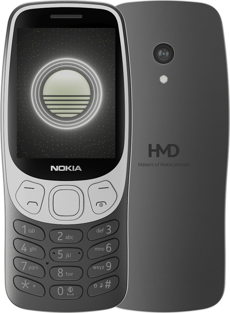 Grunge Black Nokia 3210 from Front and Back