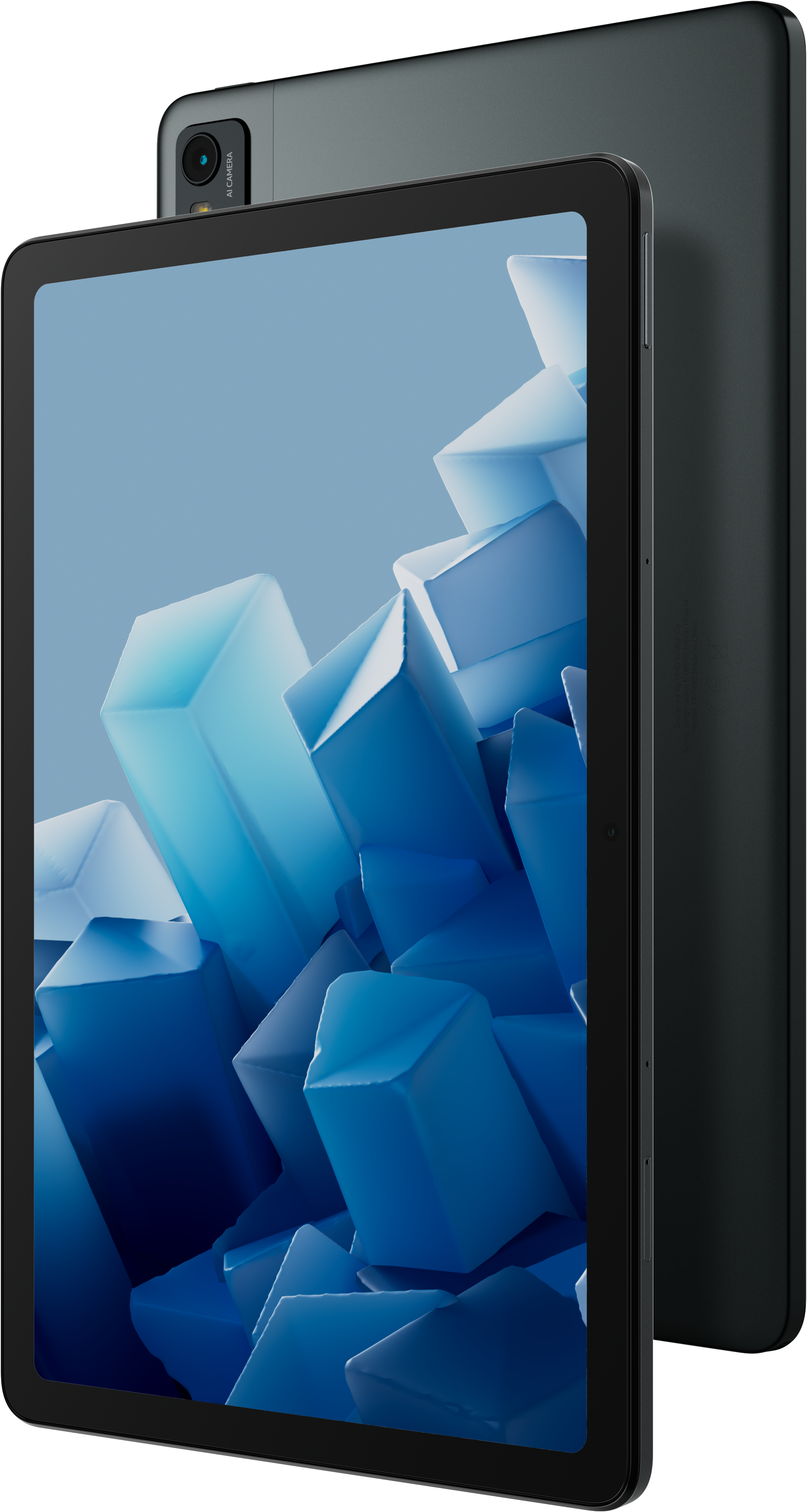 Black Steel HMD T21 from Front and Back