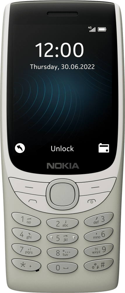 Enlarge 沙金色 Nokia 8210 4G from Front