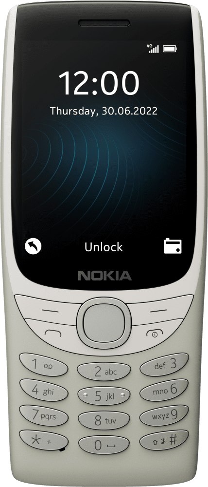Enlarge Trắng kim bảo Nokia 8210 4G from Front