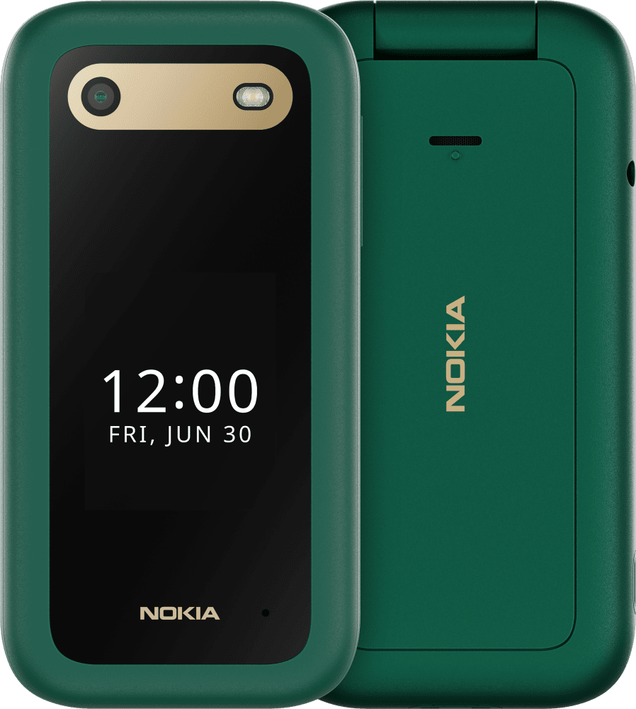 Enlarge Lush Green Nokia 2660 Flip from Front and Back