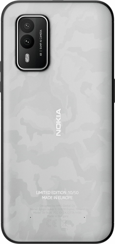 Vergroot Frosted Platinum Nokia XR21 Limited Edition van Achterzijde