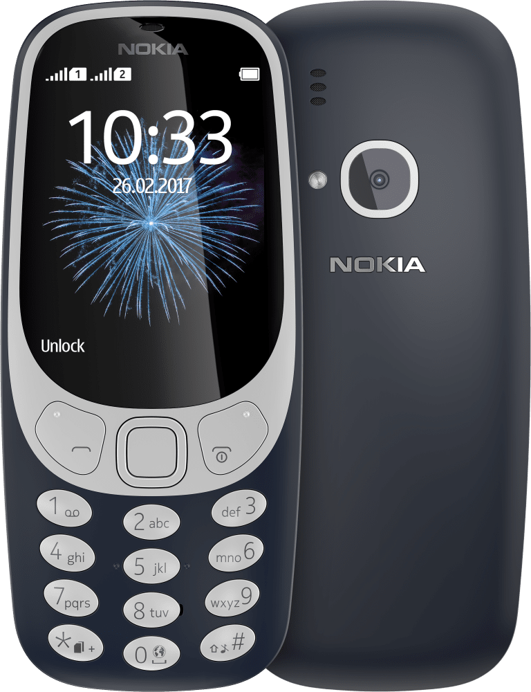 Enlarge Modrá Nokia 3310 from Front and Back