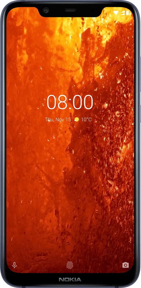 Enlarge Син Nokia 8.1 from Front