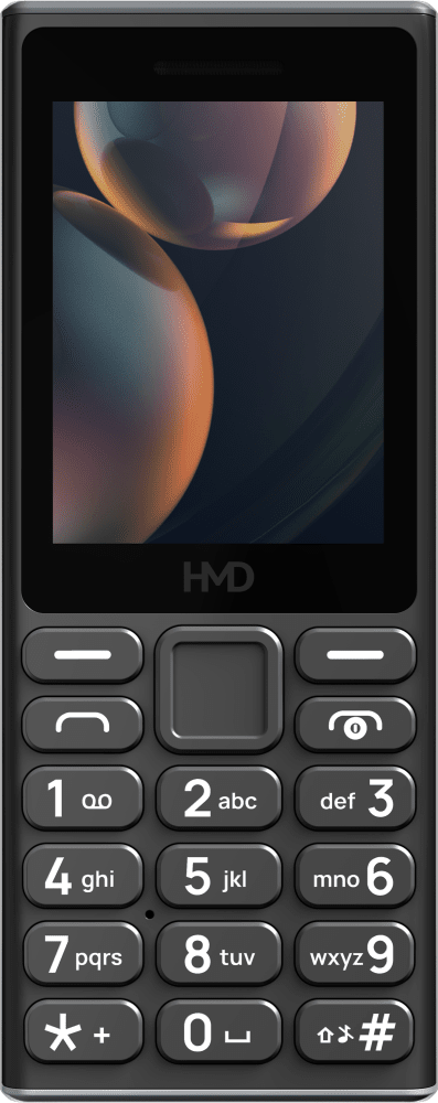 Enlarge Black HMD 105 4G from Front