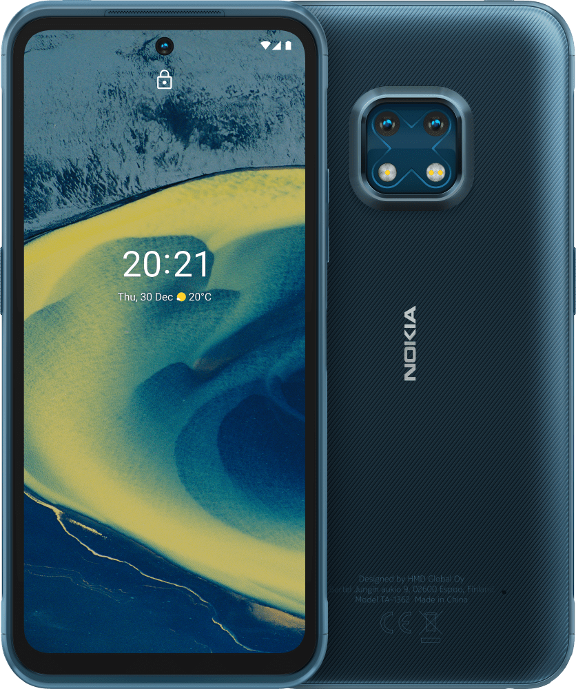 Enlarge Ultra Blue Nokia XR20 from Front and Back