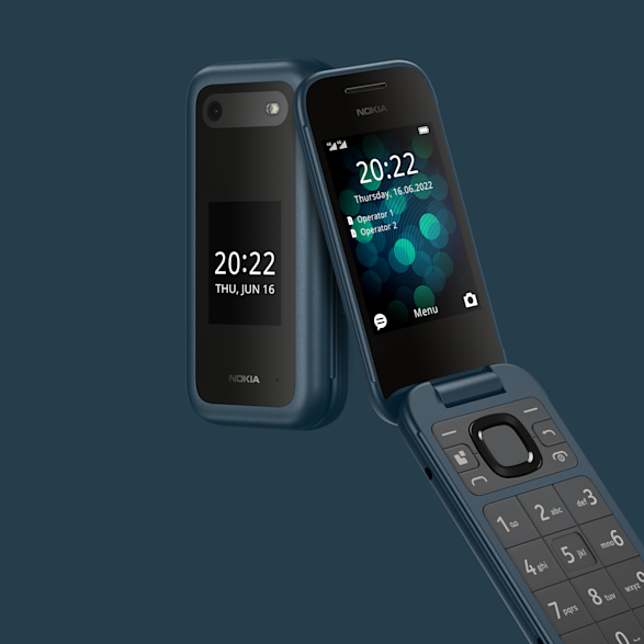 Nokia 2660 Flip phone with big buttons and big screen