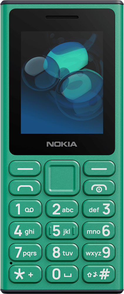 Green Nokia 110 (2024) from Front