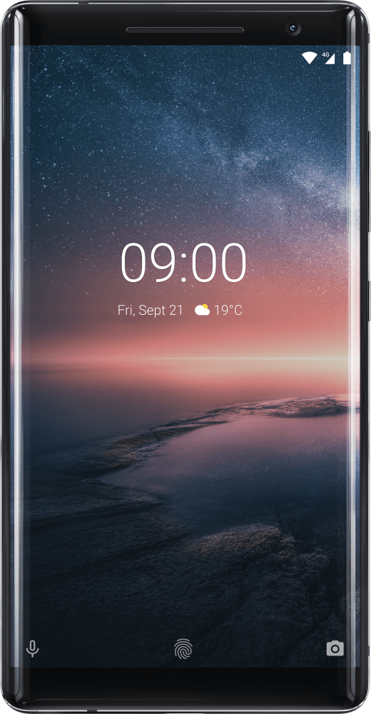 Enlarge Black Nokia 8 Sirocco from Front